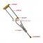 Stainless axillary Crutches, elbow crutch in stock, adjustable telescopic crutches GZ-LS