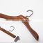 ASDPT07 garment Metal clips Wooden pants hanger