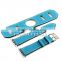 Wholesale Genuine Leather Watch Band Strap with adapter for iwatch Apple watch band-blue color