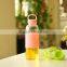 550ml silicone glass bottle/ european glass bottles/ clear thin glass bottle