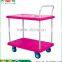 TJG-PLA300-T2 Single Hand Type 2 Tiers Platform Hand TrolleyHand Cart Platform Cart