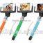 2016 BEST SELLING in China happy travel tourism D09Plus Cable Take Pole Extensible Selfie Stick Handheld Monopod With Mirror