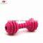 Dumbbell Shaped Dog Soft Rubber Toy Dog Chew Training Toy