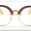 Trade Assurance 2015 New Products Bamboo Eyeglasses Wood Glasses Half Wood Frame Fashion Eyewear Wooden Sunglass