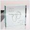 Engraved Jade Glass Footprint Block For Baby Shower Gifts