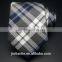 2016 fashionable high quality plaid mens silk woven tie with custom brand