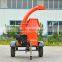 self-feeding wood chipper log shredder with 13HP B&S gasoline engine