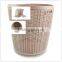 Pp oem bathroom collapsible plastic wire laundry basket