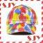 Vintage Floral Pattern Distressed Sport Outdoor Hat Printed Baseball Cap