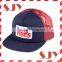 Flat brim custom embroidery mesh trucker cap