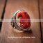 2016 New Arrival Red Ring Wool Yarn Handmade Fabric Ring