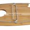 Folding Stainless Steel Leg Bamboo Serving Board Tray; Holding Glass Board Tray