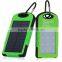 8000mAh Solar Charging Treasure Portable Dual USB Charger Emergency LED Flashlight LED Lamp Lighting