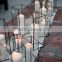 Tube Tea Light Metal lantern / terrarium / Wedding table center pieces Decorative geometric glass Mini bird cage candle holder