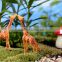 small Colorful cute charm Mininature Terrarium resin deer glass animal nuts and bolts taekwondo figurines