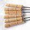 wooden handle BBQ flat skewers