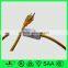 saa pse ul vde bs ktl ect certified fabric cable texteil wire cotton insulated copper cord with standard plug