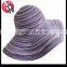 clorful rainbow foldable big brim beach hat