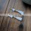 Fashion 925 sterling silver mangnolia flower earrings ! agate earrings !
