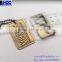 Branded custom zinc alloy metal wine bottle neck hang tag