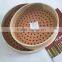 18cm reusable natural handmade bamboo steamer basket