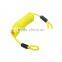 Plastic Spring Wire Coil Tool Lanyard With Loop and O-ring