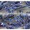 Modern design high quality bling blue sequin mesh fabric for evening dress