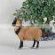 real fur animal giant size handicraft sheep plush wholesale garden ornaments