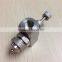 Internal mix flat spray air atomizing nozzle
