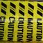 black printed yellow or red woven fabric traffic barrier