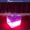 16 color led bar table with ice bucket and glass top