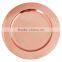 copper wedding table charger plate