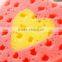 large heart-shaped bath sponge bath ball bath brush