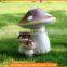 Miniature Fairy Garden craft Hedgehogs with Mushrooms Statue Decor
