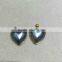 7-8mm black heart shaped mabe Pearl Pendant on sale