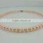 Natural 8-9mm Pink Freshwater Pearl Necklace With 14K Gold Clasp