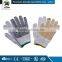 Natural white cotton safety gloves