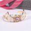 crystal heart angel wing cuff bangle gold angel wing cuff bangle