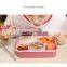 Best Selling High Quality Lovely Pupil Separated Plastic Microwave Oven Kids Lunch Box