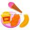 Wholesale funny plastic mini food toy & dishes set Pots, Pans, Plates, Eggs, Dessert, Meat, Pantry, Cookware, Utensils, Tray