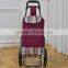 6 Wheels Stair Climber Grocery Folding Shopping Trolley Bag With Chair