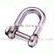 Stainless Steel Square Head Pin D Shackle