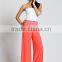 OEM Apparel Women SMOCKED WAIST SOLID KNIT PALAZZO Balloon Pants