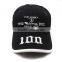 The six page black stitching cap custom all kinds of embroidery three-dimensional embroidery logo