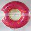 Wholesale custom colorful donuts shape inflatable adult swimming ring