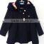 2016 winter baby girl navy blue cute long sleeve coat