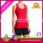 High quality fitness wholesale plain white stripe sport tank top