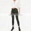 2017 Khaki Ankle Cargo Woodland Camouflage Pants for Women