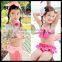 Children swimsuit three-piece floral bikinifloral bikini girls swimwear