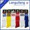 world cup long design football sock with stripes